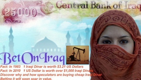 Why people worldwide are buying up cheap Iraqi Dinar now betting it will soon soar in value! Why people worldwide are buying up cheap Iraqi Dinar now betting it will soon soar in value!